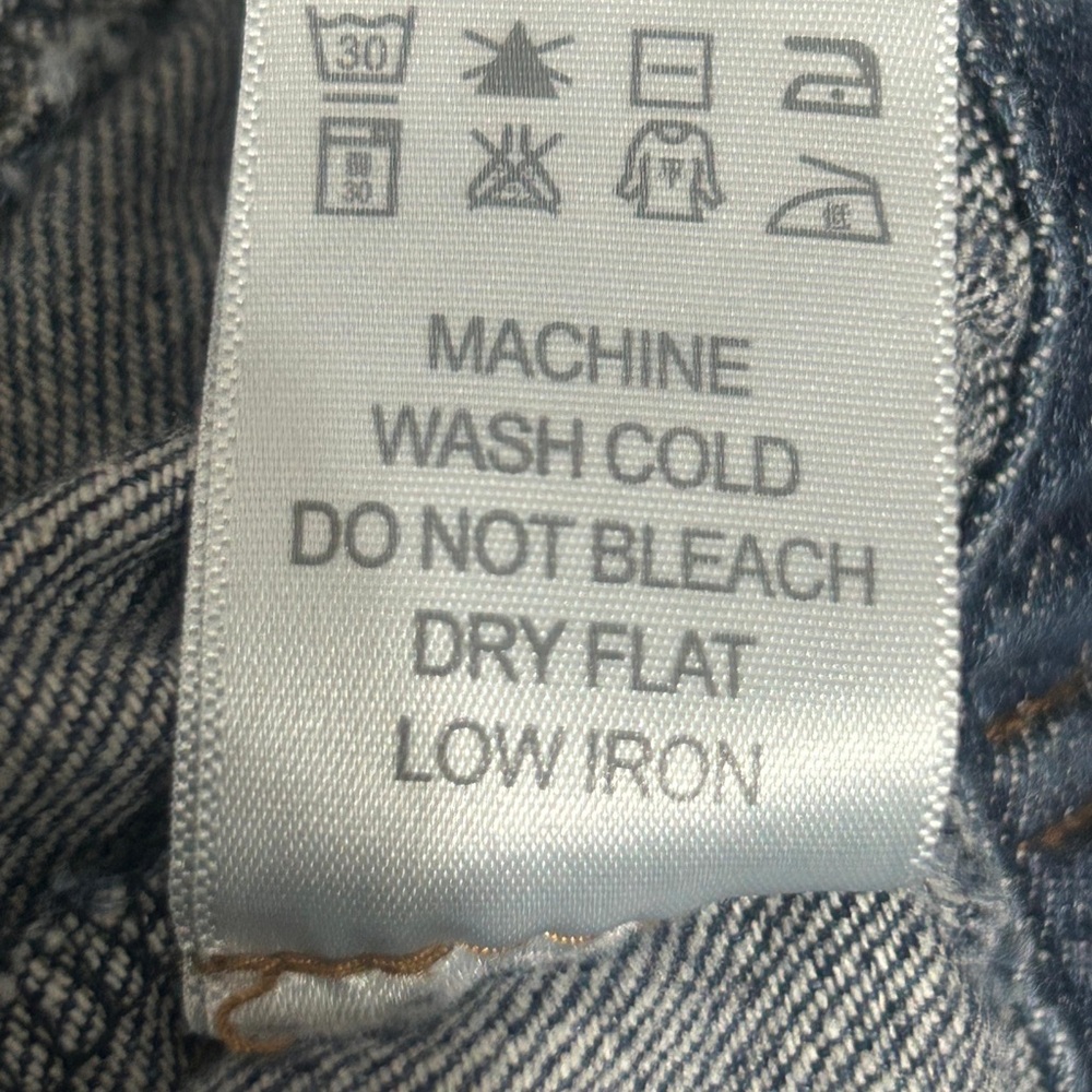 Iris Basic Cropped Denim Jacket Women’s Size Smal… - image 10